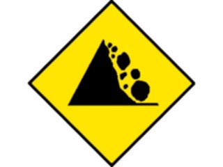 Sticker Custom Preview Image #111439 Road Signs Road Signs Falling Rocks6