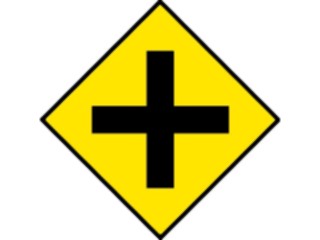 Sticker Custom Preview Image #111454 Road Signs Road Signs Four Way Intersection