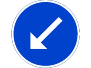 Sticker Custom Preview Image #111475 Road Signs Road Signs Hard Left