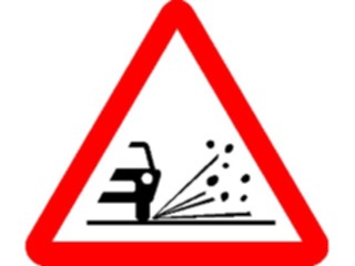 Sticker Custom Preview Image #111544 Road Signs Road Signs Loose Gravel3