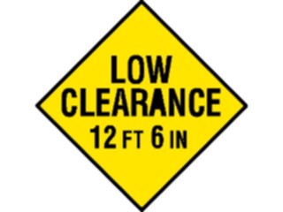 Sticker Custom Preview Image #111545 Road Signs Road Signs Low Clearance1
