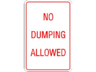 Sticker Custom Preview Image #111571 Road Signs Road Signs No Dumping Allowed