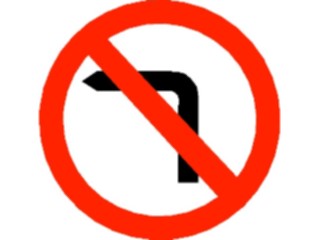 Sticker Custom Preview Image #111576 Road Signs Road Signs No Left Turn1