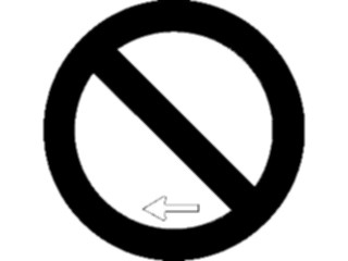 Sticker Custom Preview Image #111578 Road Signs Road Signs No Left Turn3