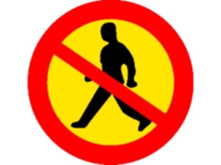 Sticker Custom Preview Image #111600 Road Signs Road Signs No Pedestrians1