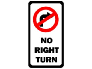 Sticker Custom Preview Image #111603 Road Signs Road Signs No Right Turn1