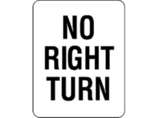 Sticker Custom Preview Image #111607 Road Signs Road Signs No Right Turn5