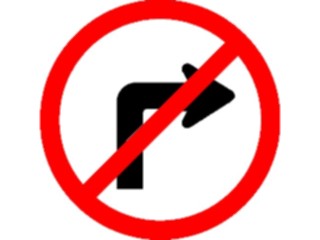 Sticker Custom Preview Image #111608 Road Signs Road Signs No Right Turn6