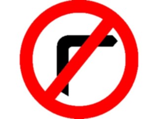 Sticker Custom Preview Image #111609 Road Signs Road Signs No Right Turn7