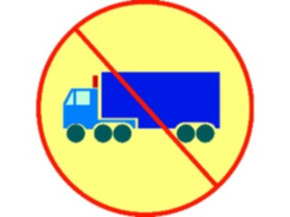 Sticker Custom Preview Image #111620 Road Signs Road Signs No Trucks4