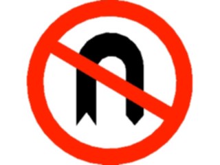 Sticker Custom Preview Image #111621 Road Signs Road Signs No U Turn1