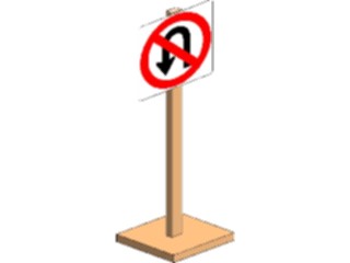 Sticker Custom Preview Image #111622 Road Signs Road Signs No U Turn2