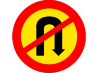 Sticker Custom Preview Image #111623 Road Signs Road Signs No U Turn3