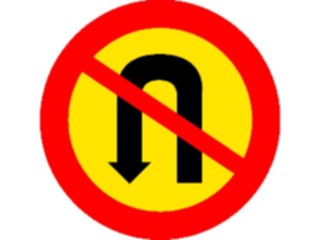 Sticker Custom Preview Image #111624 Road Signs Road Signs No U Turn4