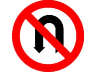 Sticker Custom Preview Image #111625 Road Signs Road Signs No U Turn5