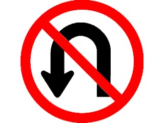 Sticker Custom Preview Image #111626 Road Signs Road Signs No U Turn6