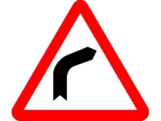 Sticker Custom Preview Image #111719 Road Signs Road Signs Right Bend