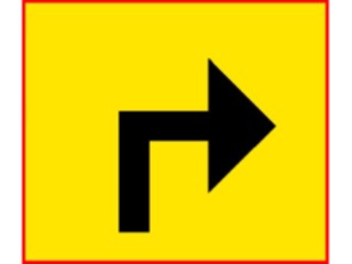 Sticker Custom Preview Image #111722 Road Signs Road Signs Right Turn3