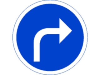 Sticker Custom Preview Image #111723 Road Signs Road Signs Right Turn4