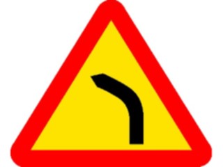 Sticker Custom Preview Image #111739 Road Signs Road Signs Road Curves Left