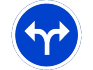 Sticker Custom Preview Image #111746 Road Signs Road Signs Road Splits1