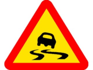 Sticker Custom Preview Image #111773 Road Signs Road Signs Slipperywhen Wet4