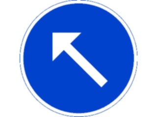 Sticker Custom Preview Image #111783 Road Signs Road Signs Soft Left