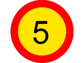 Sticker Custom Preview Image #111788 Road Signs Road Signs Speed005km2