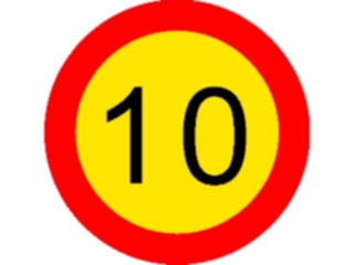 Sticker Custom Preview Image #111790 Road Signs Road Signs Speed010km2