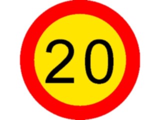 Sticker Custom Preview Image #111792 Road Signs Road Signs Speed020km2