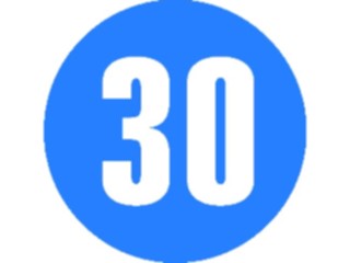 Sticker Custom Preview Image #111796 Road Signs Road Signs Speed030km4