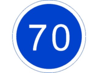 Sticker Custom Preview Image #111801 Road Signs Road Signs Speed070km1