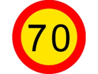 Sticker Custom Preview Image #111802 Road Signs Road Signs Speed070km2