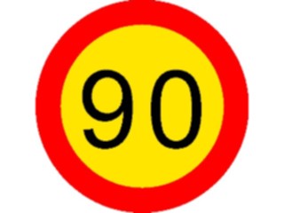 Sticker Custom Preview Image #111804 Road Signs Road Signs Speed090km2