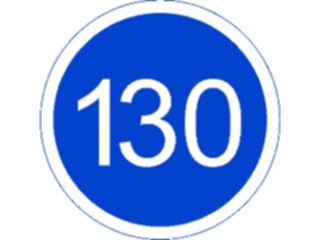 Sticker Custom Preview Image #111809 Road Signs Road Signs Speed130km1