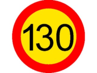 Sticker Custom Preview Image #111810 Road Signs Road Signs Speed130km2