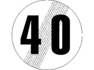 Sticker Custom Preview Image #111818 Road Signs Road Signs Speed Limit40