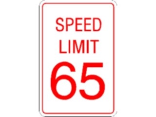 Sticker Custom Preview Image #111821 Road Signs Road Signs Speed Limit65