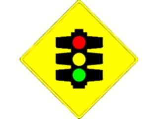 Sticker Custom Preview Image #111863 Road Signs Road Signs Traffic Light Ahead1