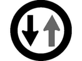 Sticker Custom Preview Image #111896 Road Signs Road Signs Two Way Traffic10