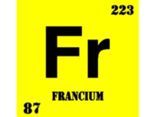 Sticker Custom Preview Image #112008 Science Chemical Elements Francium