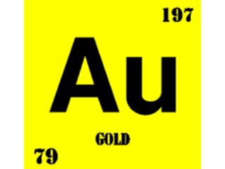 Sticker Custom Preview Image #112012 Science Chemical Elements Gold