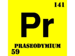 Sticker Custom Preview Image #112047 Science Chemical Elements Praseodymium