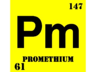 Sticker Custom Preview Image #112048 Science Chemical Elements Promethium