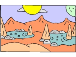 Sticker Custom Preview Image #112143 Science Fiction Alien Landscape24