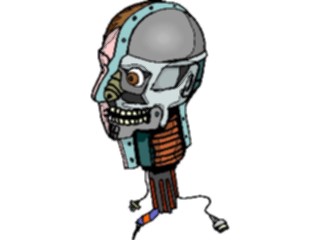 Sticker Custom Preview Image #112150 Science Fiction Android Head1