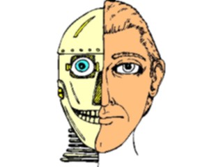 Sticker Custom Preview Image #112151 Science Fiction Android Head2