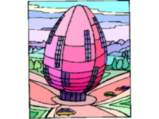Sticker Custom Preview Image #112340 Science Fiction Building Egg2