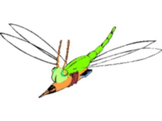 Sticker Custom Preview Image #112399 Science Fiction Dragonflyon Rocket