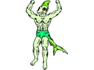 Sticker Custom Preview Image #112420 Science Fiction Fish Man